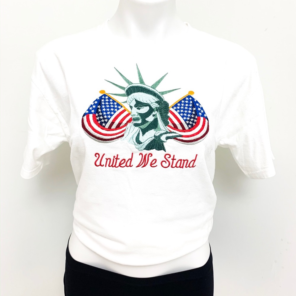 Vintage Hanes Patriotic American flag  t shirt
